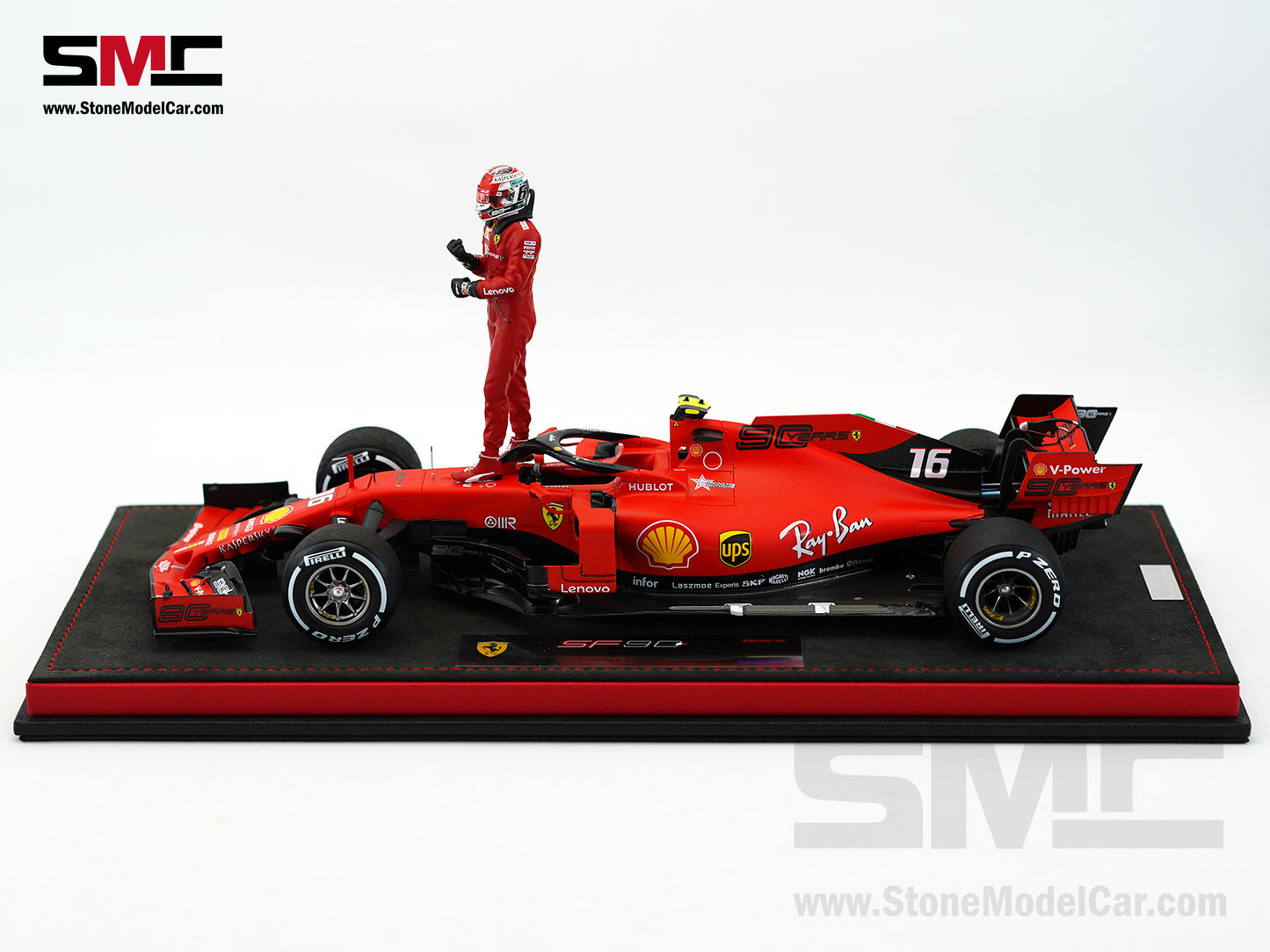 Ferrari F1 SF90 #16 Charles Leclerc Winner Italy Monza GP 2019 Looksmart 1:18 Special Edition