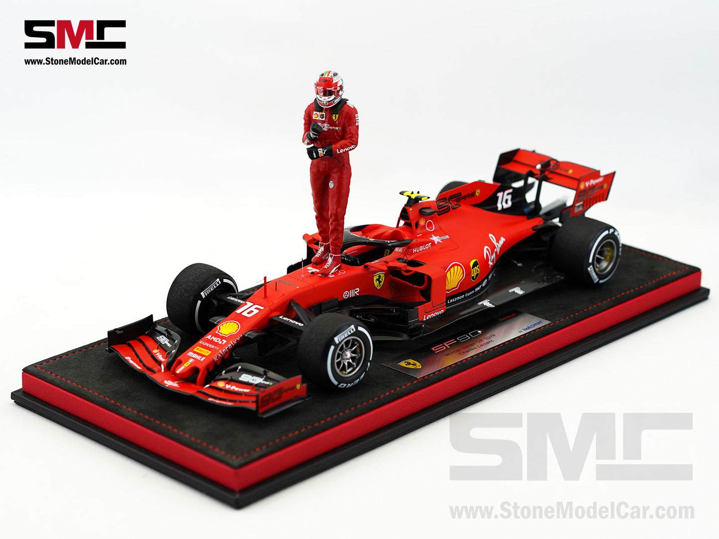 Ferrari F1 SF90 #16 Charles Leclerc Winner Italy Monza GP 2019 Looksmart 1:18 Special Edition