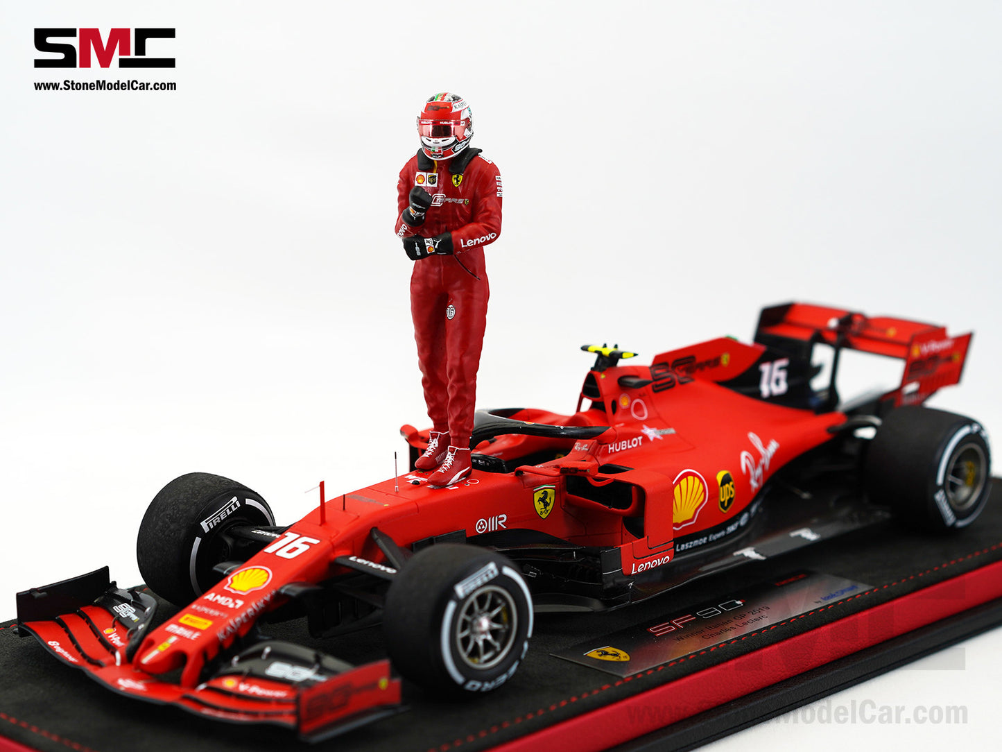 Ferrari F1 SF90 #16 Charles Leclerc Winner Italy Monza GP 2019 Looksmart 1:18 Special Edition