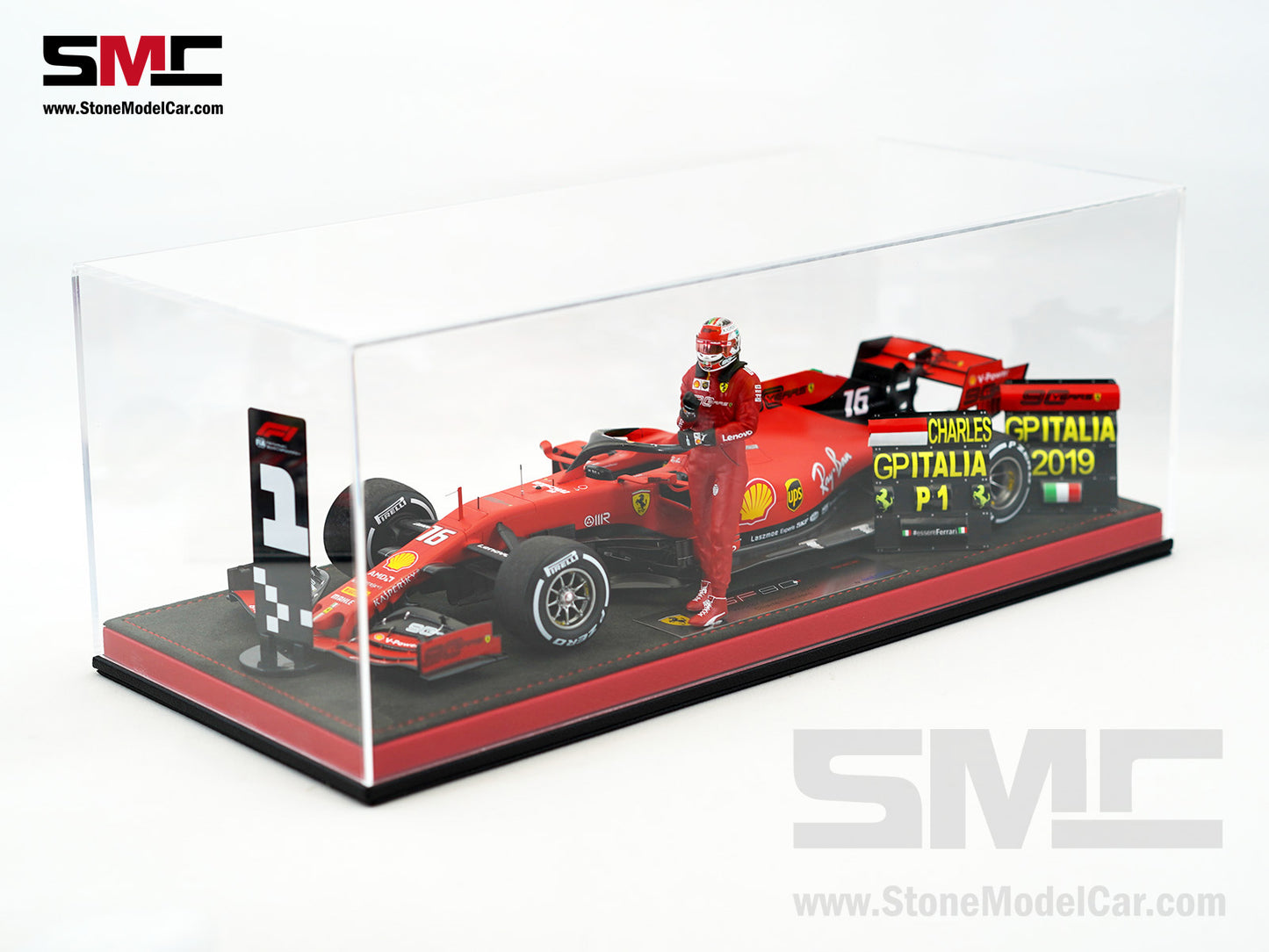 Ferrari F1 SF90 #16 Charles Leclerc Winner Italy Monza GP 2019 Looksmart 1:18 Special Edition