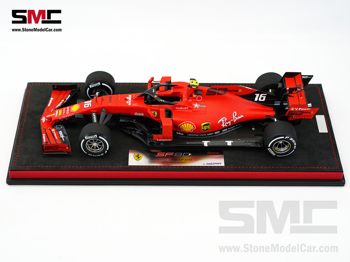 Ferrari F1 SF90 #16 Charles Leclerc Winner Italy Monza GP 2019 Looksmart 1:18 Special Edition