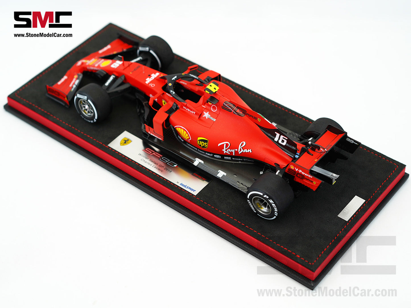 Ferrari F1 SF90 #16 Charles Leclerc Winner Italy Monza GP 2019 Looksmart 1:18 Special Edition
