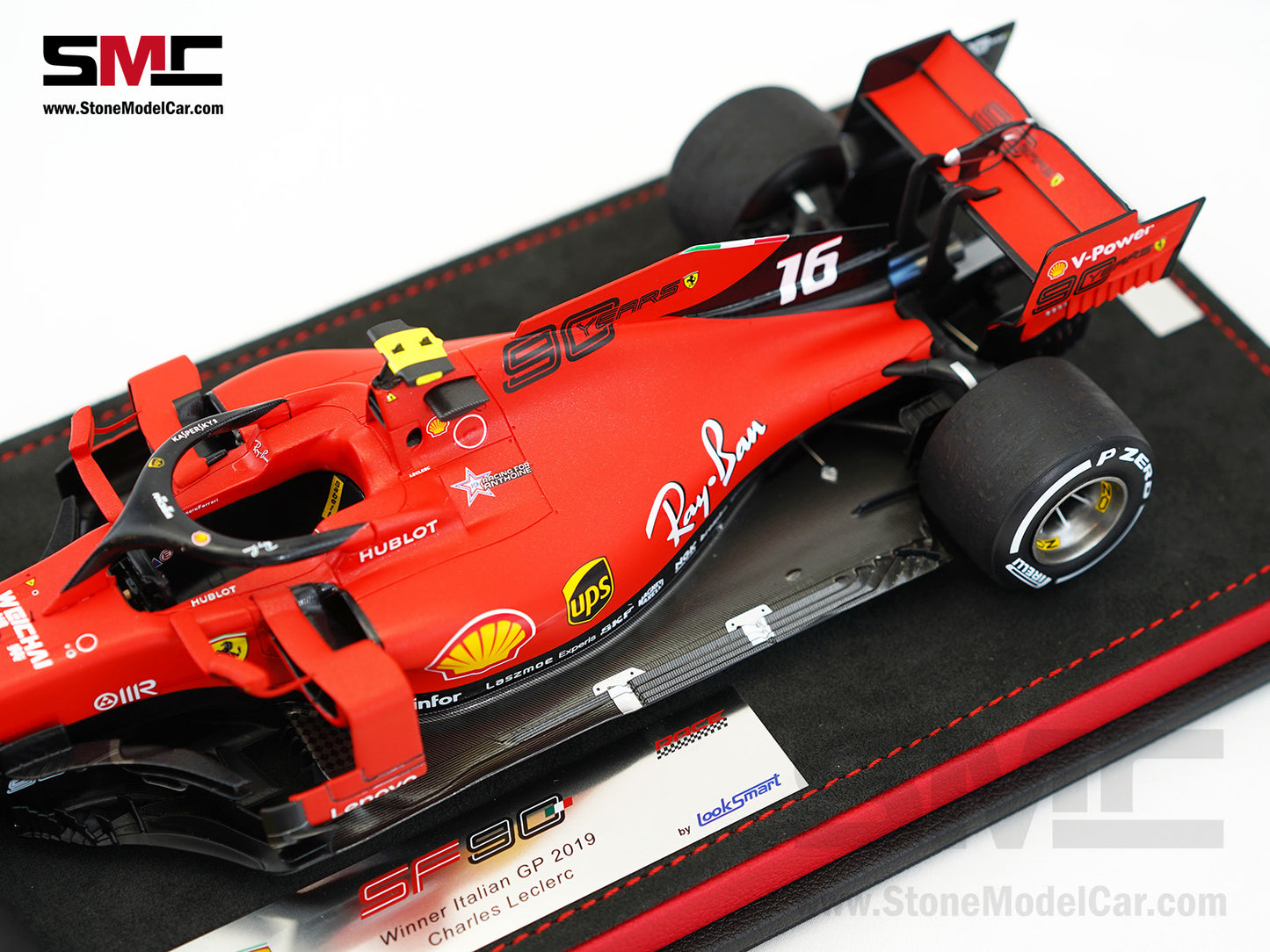 Ferrari F1 SF90 #16 Charles Leclerc Winner Italy Monza GP 2019 Looksmart 1:18 Special Edition