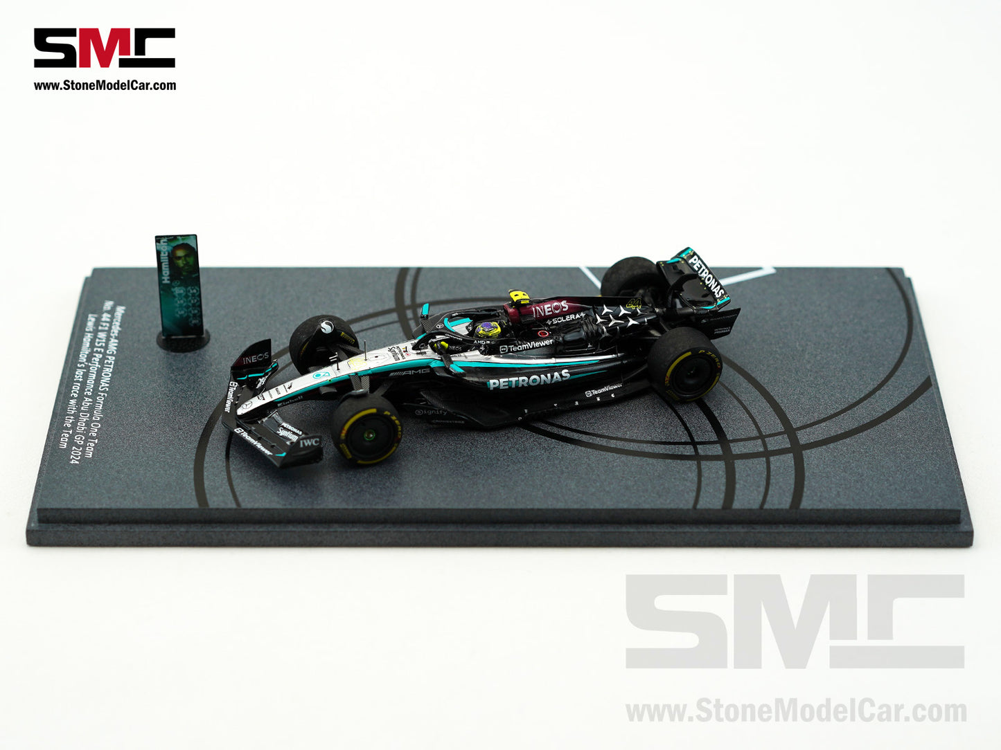 [Pre-Order] Mercedes F1 W15 #44 7x World Champion Lewis Hamilton Abu Dhabi GP 2024 1:43 Spark Donuts Special Edition