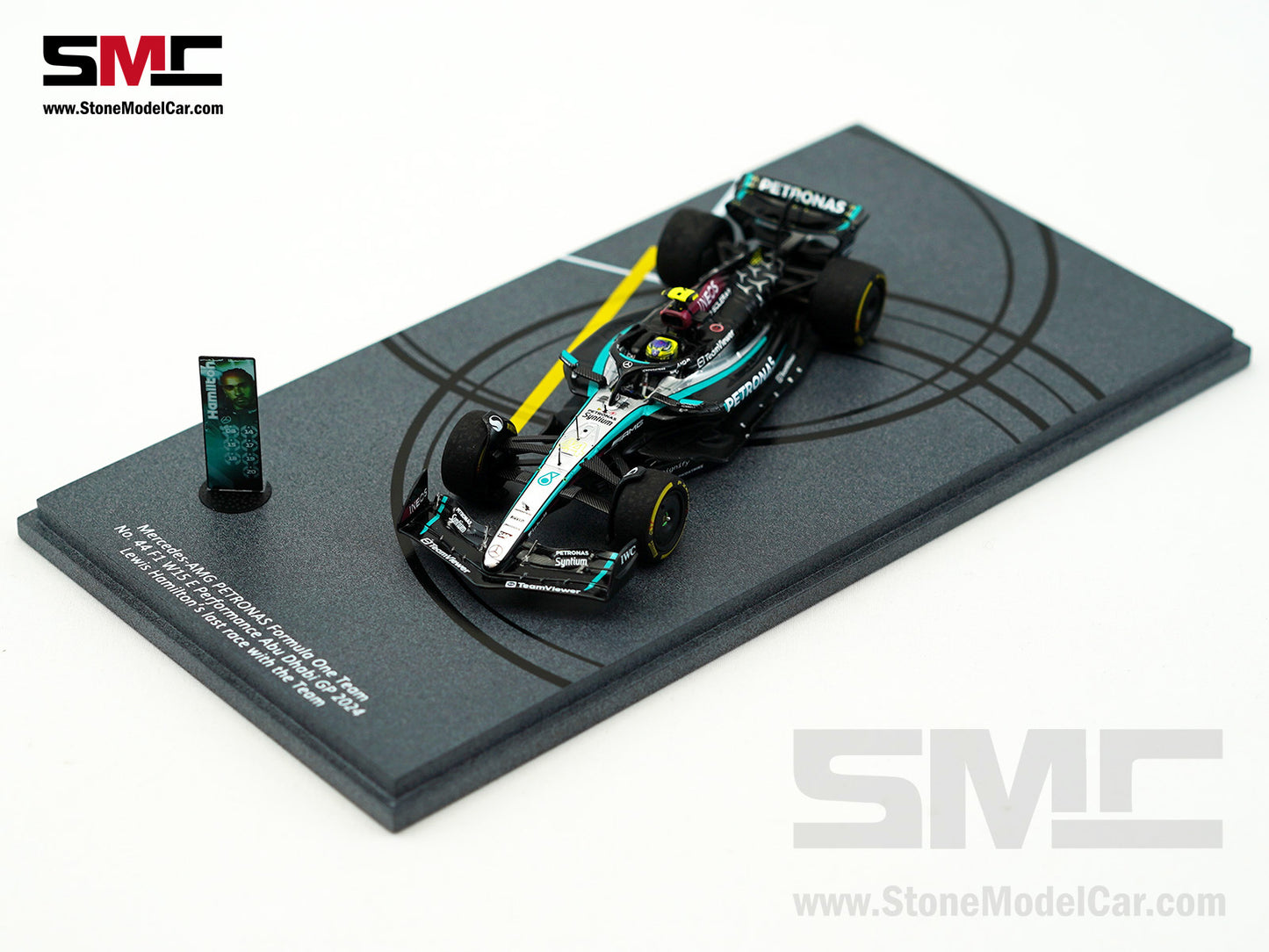 [Pre-Order] Mercedes F1 W15 #44 7x World Champion Lewis Hamilton Abu Dhabi GP 2024 1:43 Spark Donuts Special Edition
