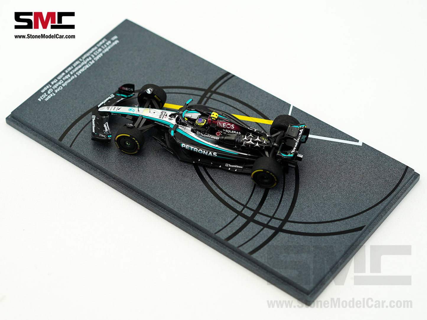 [Pre-Order] Mercedes F1 W15 #44 7x World Champion Lewis Hamilton Abu Dhabi GP 2024 1:43 Spark Donuts Special Edition