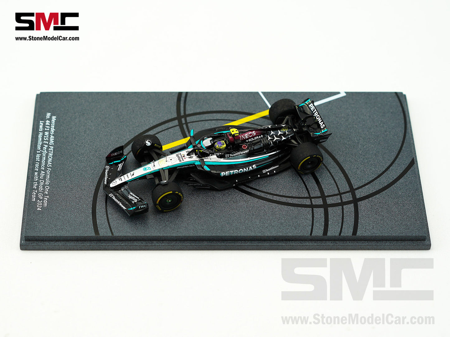 [Pre-Order] Mercedes F1 W15 #44 7x World Champion Lewis Hamilton Abu Dhabi GP 2024 1:43 Spark Donuts Special Edition