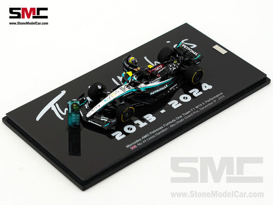 Mercedes F1 W15 #44 7x World Champion Lewis Hamilton Abu Dhabi GP 2024 1:43 Spark Figure Special Edition