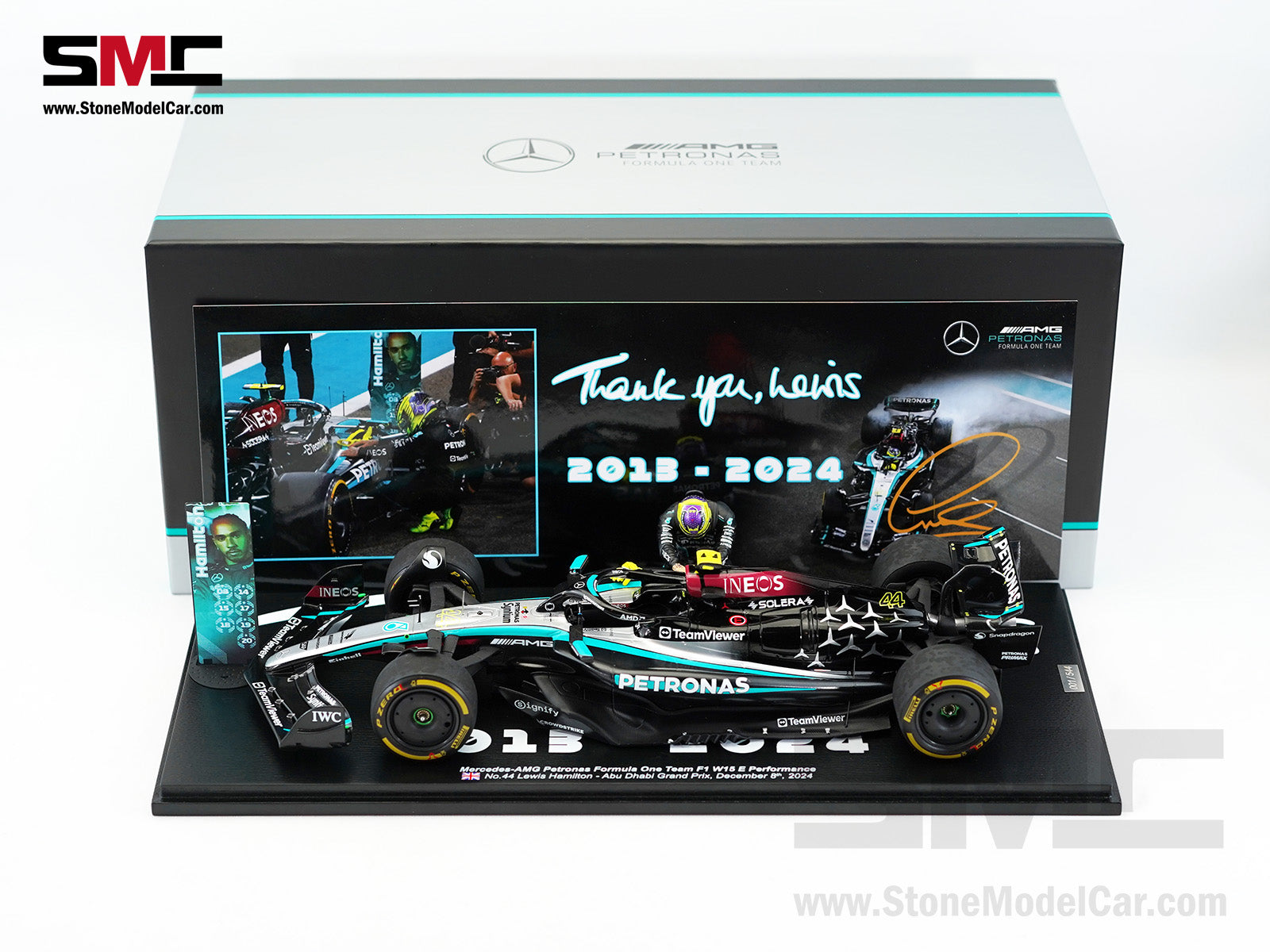 Mercedes F1 W15 #44 7x World Champion Lewis Hamilton Abu Dhabi GP