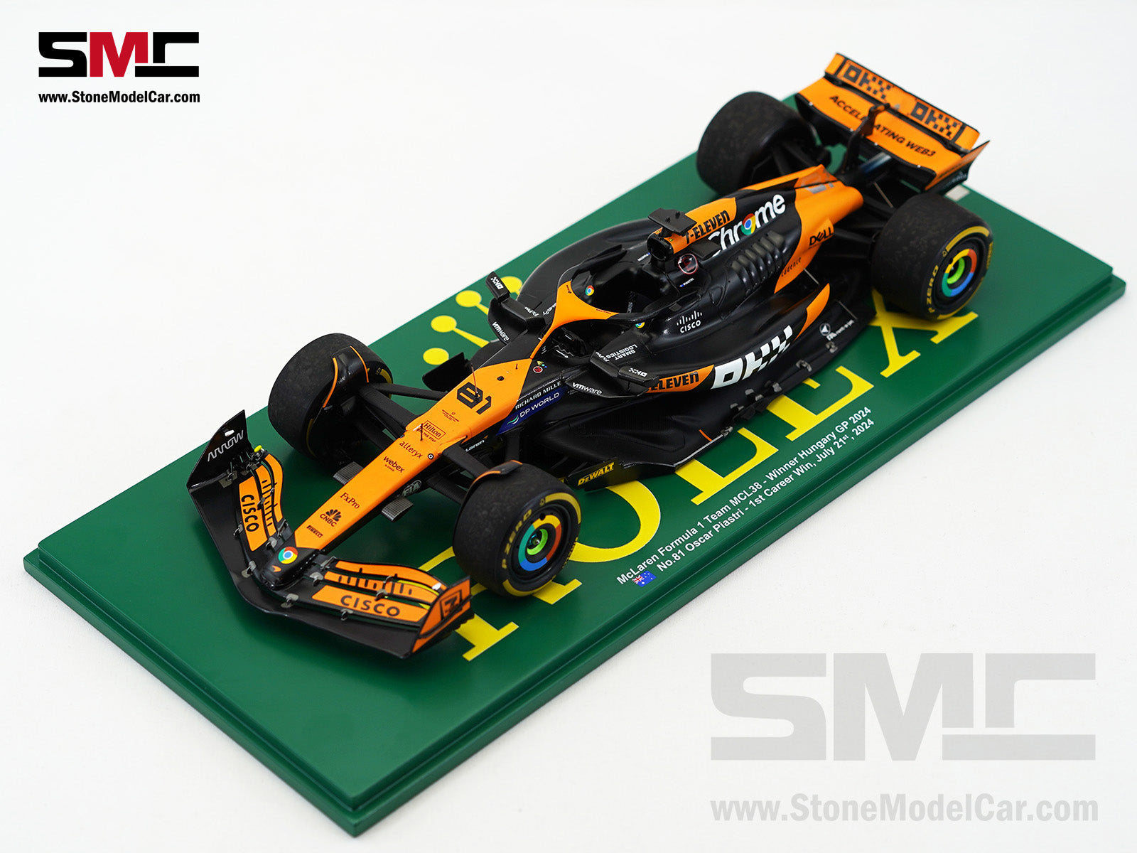McLaren F1 MCL38 #81 Oscar Piastri Hungary GP Winner 2024 1st