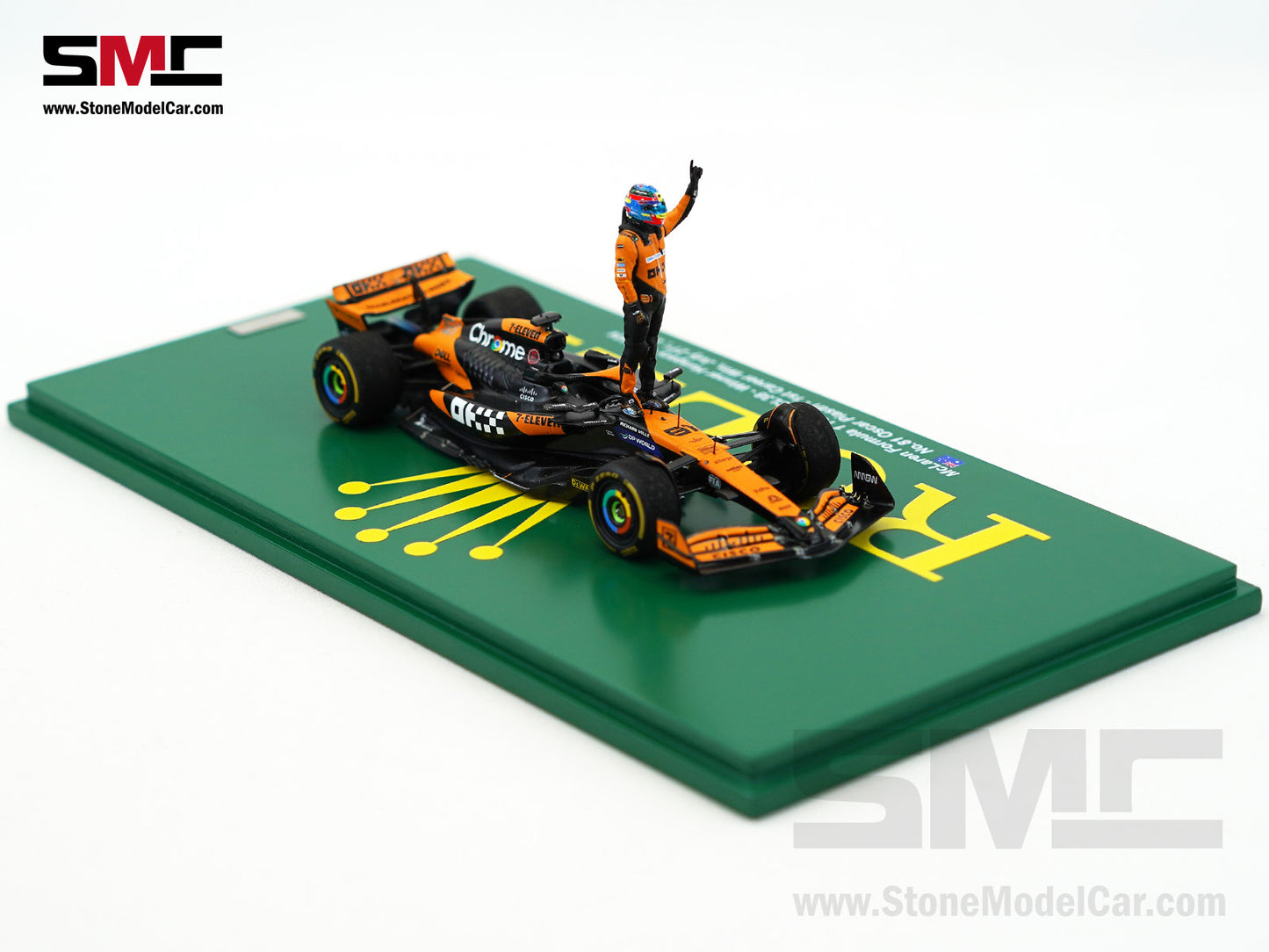 McLaren F1 MCL38 #81 Oscar Piastri Hungary GP Winner 2024 1st Career Win 1:43 Spark Figure Special