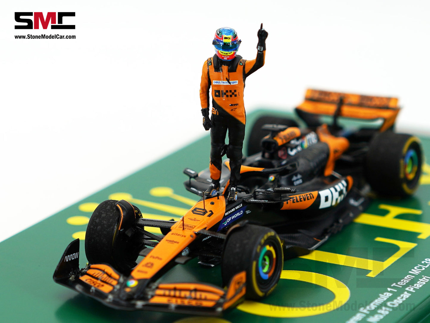 McLaren F1 MCL38 #81 Oscar Piastri Hungary GP Winner 2024 1st Career Win 1:43 Spark Figure Special