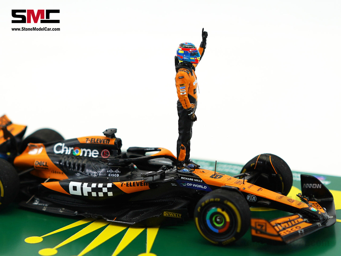 McLaren F1 MCL38 #81 Oscar Piastri Hungary GP Winner 2024 1st Career Win 1:43 Spark Figure Special