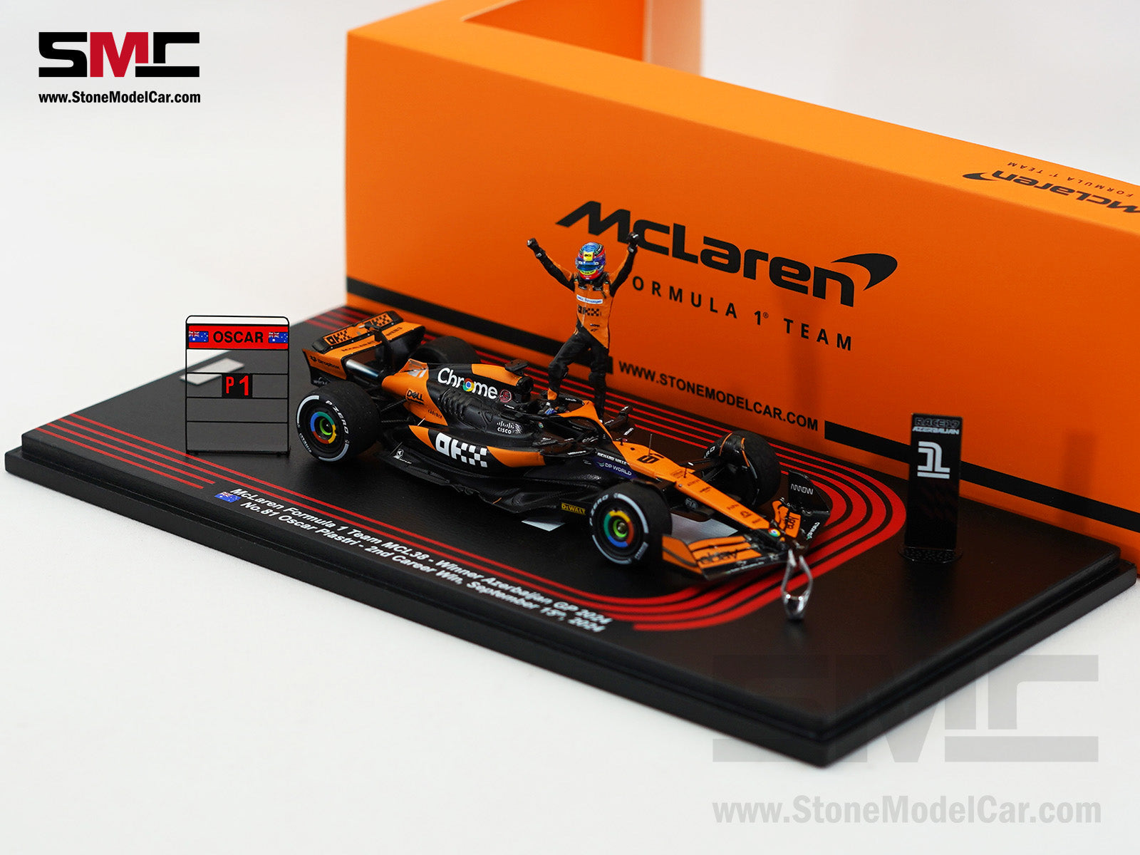 McLaren F1 MCL38 #81 Oscar Piastri Azerbaijan GP Winner 2024 2nd