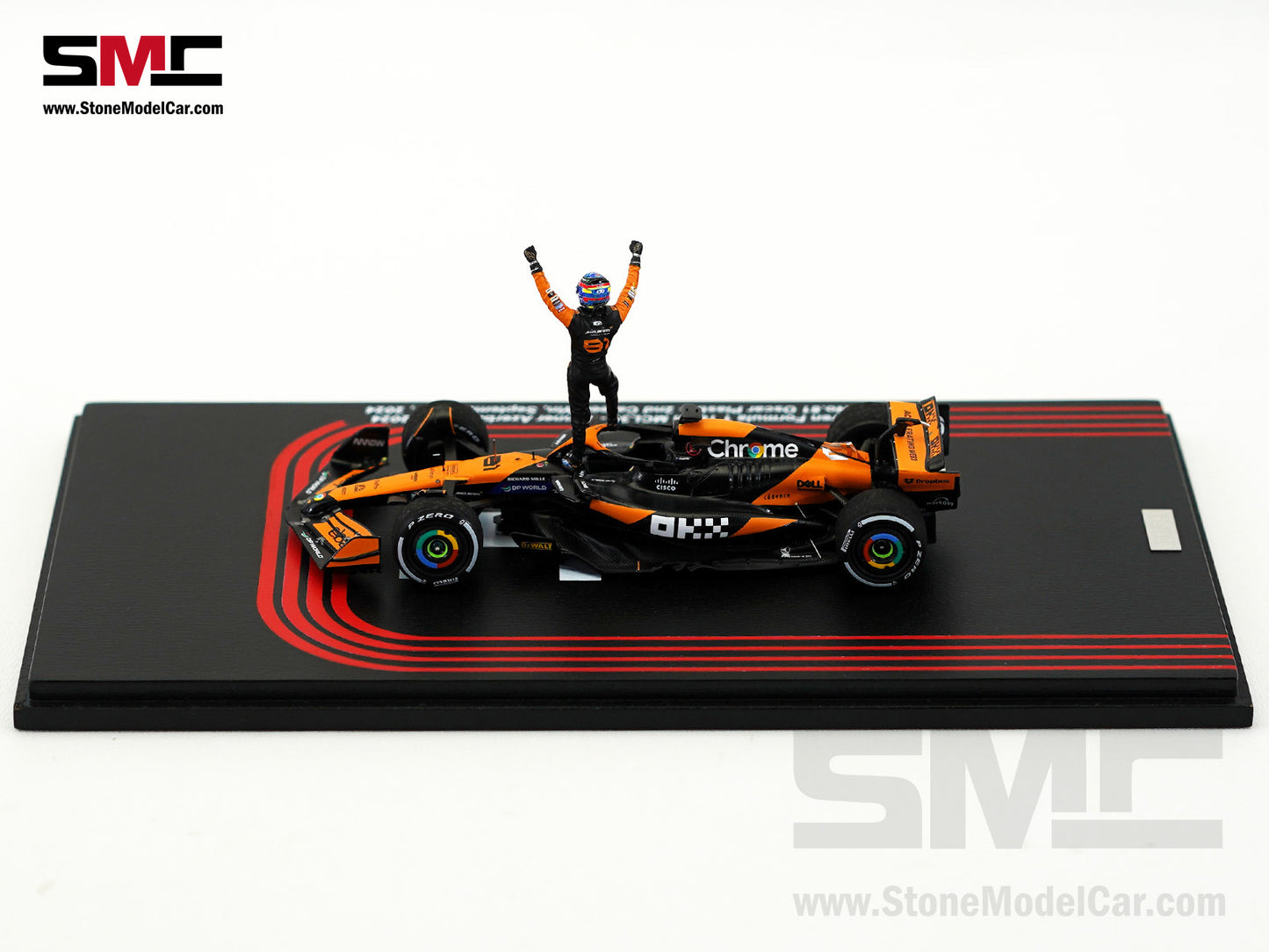 McLaren F1 MCL38 #81 Oscar Piastri Azerbaijan GP Winner 2024 2nd Career Win 1:43 Spark Figure Special