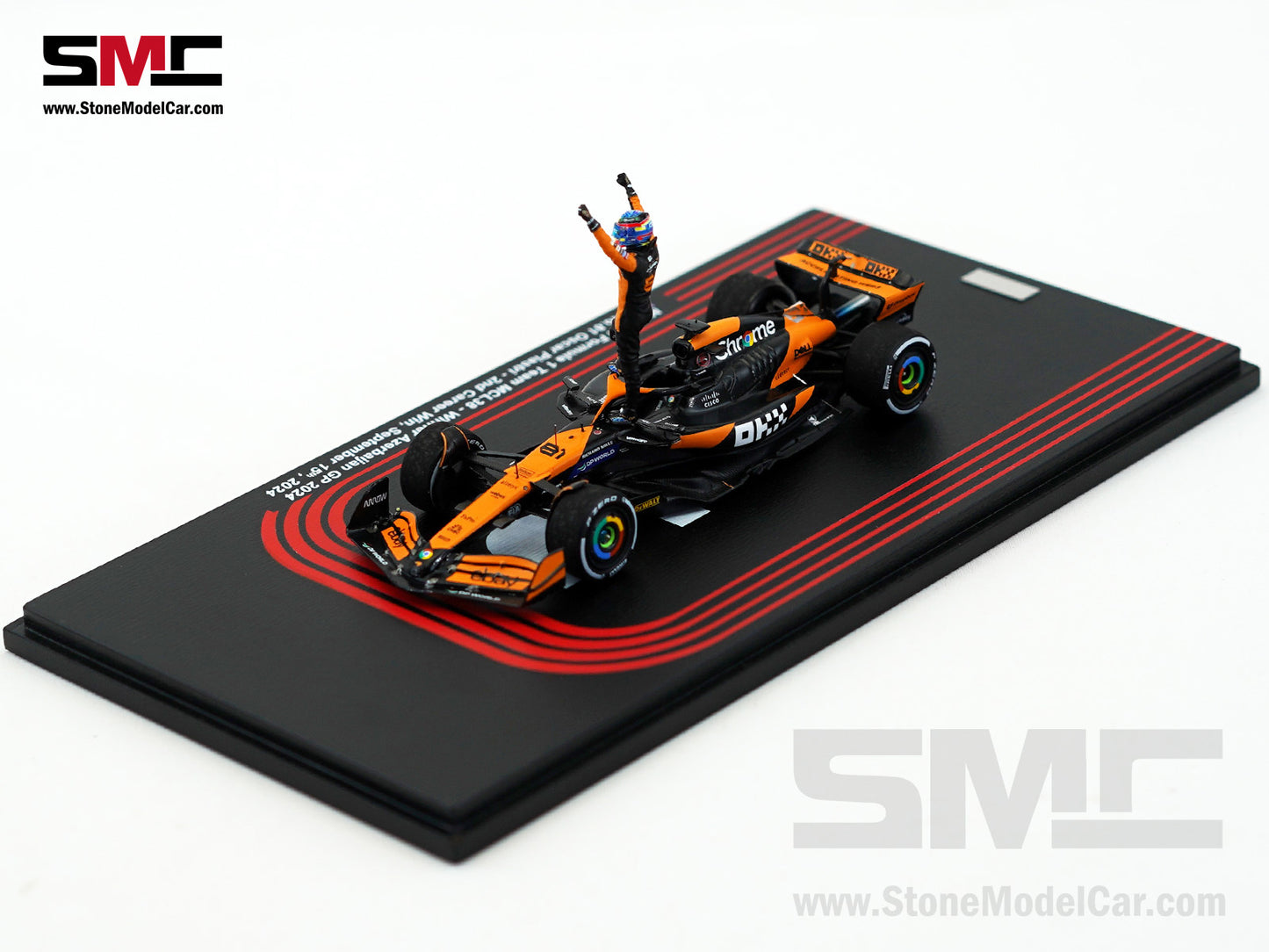 McLaren F1 MCL38 #81 Oscar Piastri Azerbaijan GP Winner 2024 2nd Career Win 1:43 Spark Figure Special