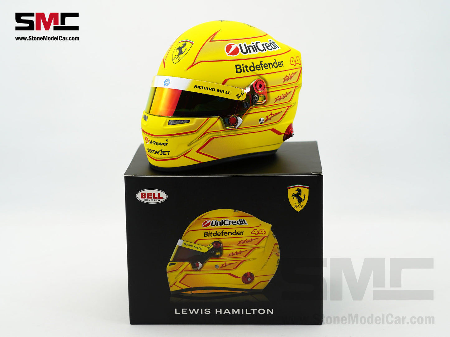 Ferrari F1 SF-26 #44 Lewis Hamilton Season 2026 BELL 1:2 Miniature Helmet