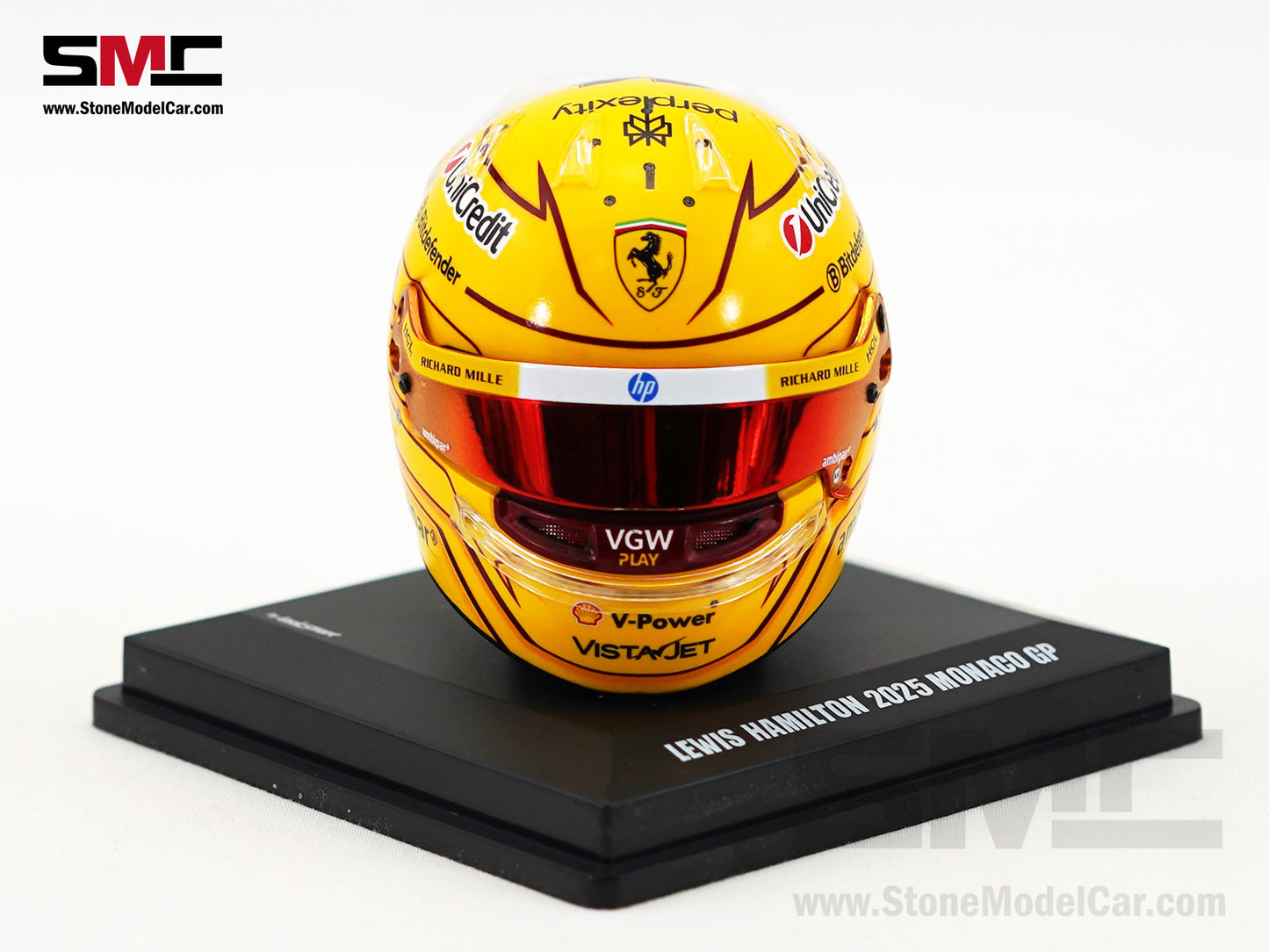 Ferrari HP F1 SF-25 #44 Lewis Hamilton Monaco GP 2025 Looksmart 1:5 BELL Helmet