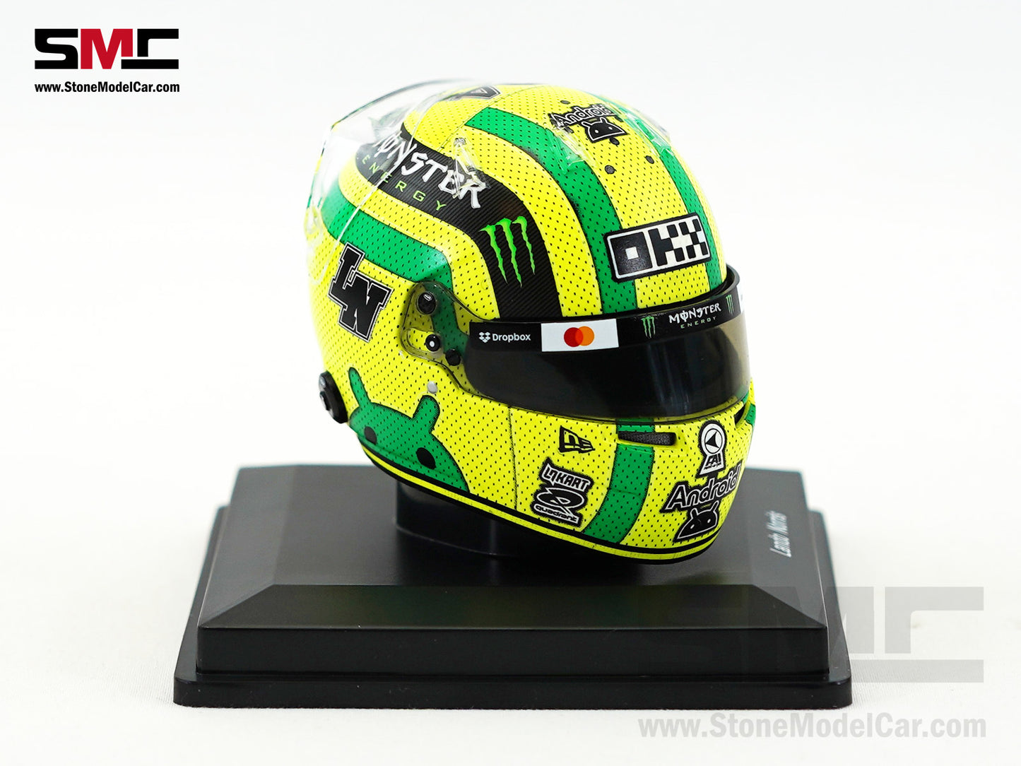 McLaren F1 MCL39 #4 Lando Norris US Austin GP 2025 Spark 1:5 Miniature Helmet