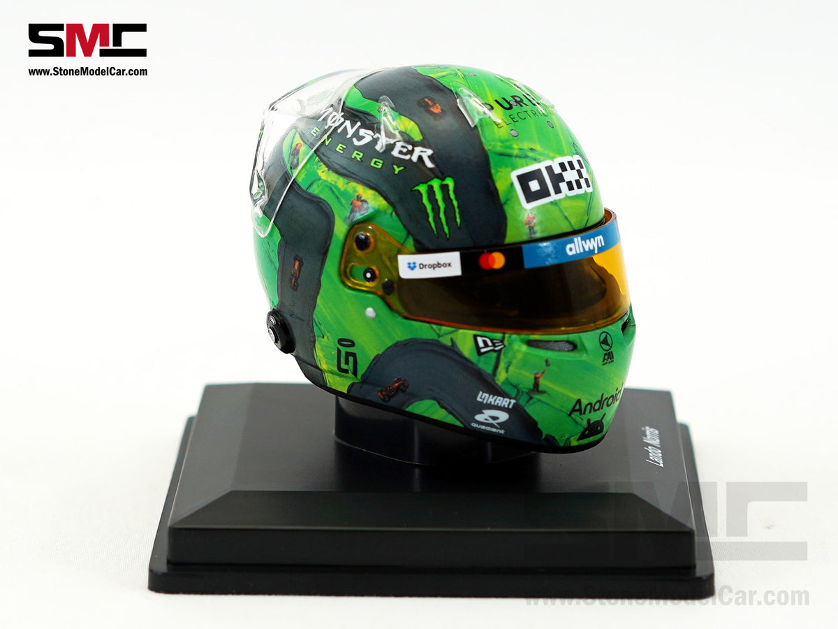 McLaren F1 MCL39 #4 Lando Norris US Las Vegas GP 2025 World Champion Spark 1:5 Miniature Helmet