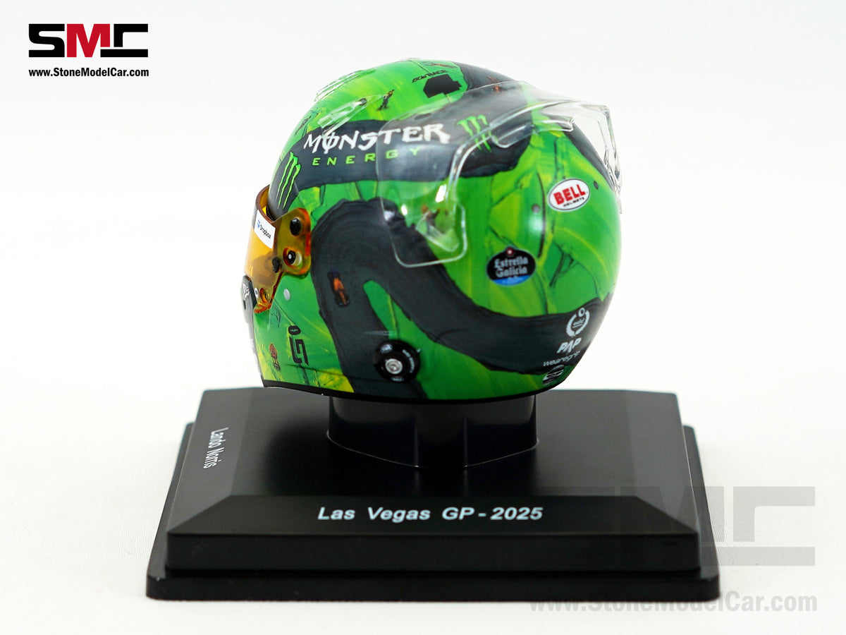 McLaren F1 MCL39 #4 Lando Norris US Las Vegas GP 2025 World Champion Spark 1:5 Miniature Helmet