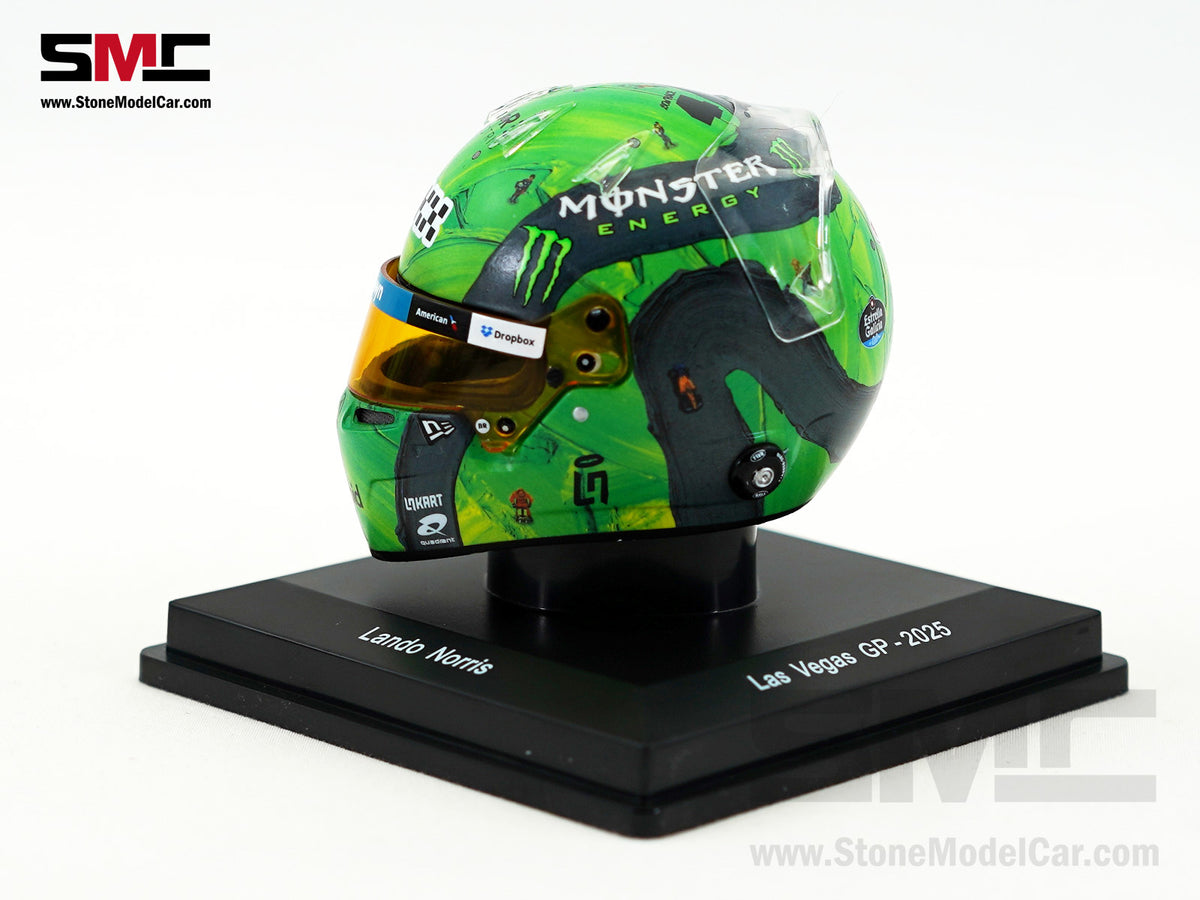 McLaren F1 MCL39 #4 Lando Norris US Las Vegas GP 2025 World Champion Spark 1:5 Miniature Helmet