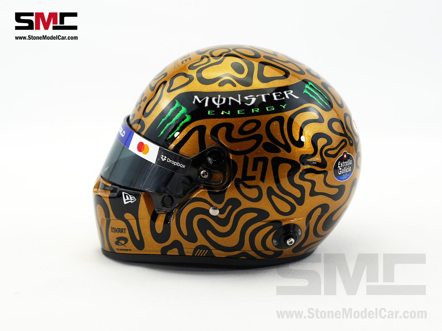 McLaren F1 MCL39 #4 Lando Norris Abu Dhabi Test 2025 World Champion Golden BELL 1:2 Helmet