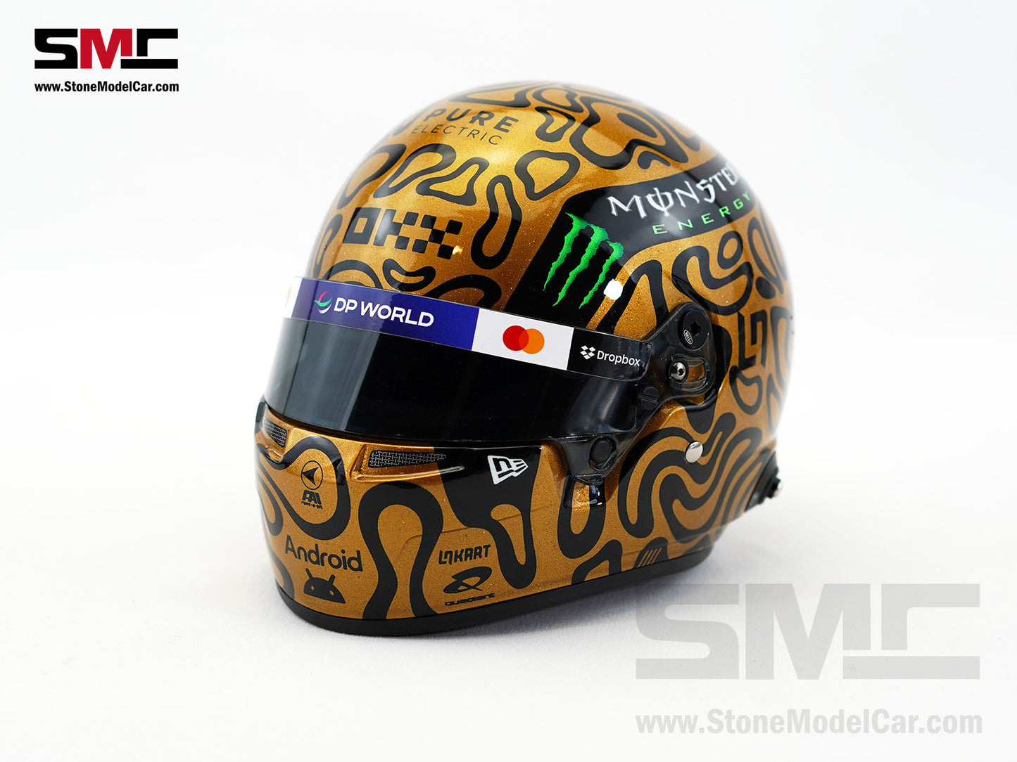 McLaren F1 MCL39 #4 Lando Norris Abu Dhabi Test 2025 World Champion Golden BELL 1:2 Helmet