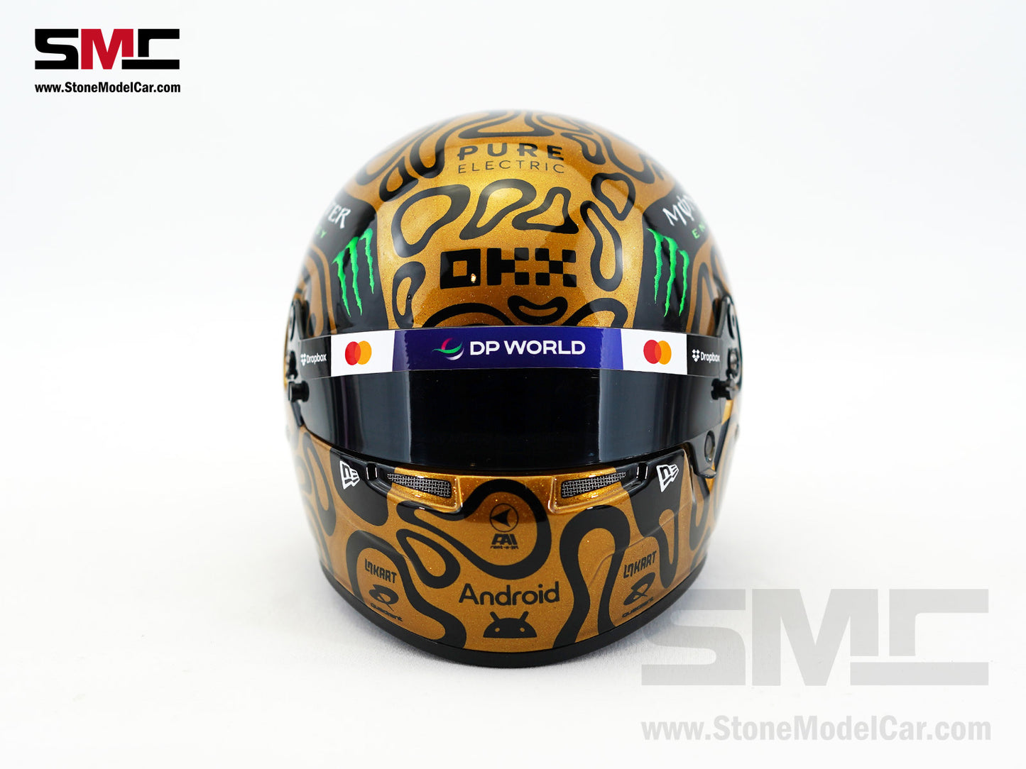 McLaren F1 MCL39 #4 Lando Norris Abu Dhabi Test 2025 World Champion Golden BELL 1:2 Helmet