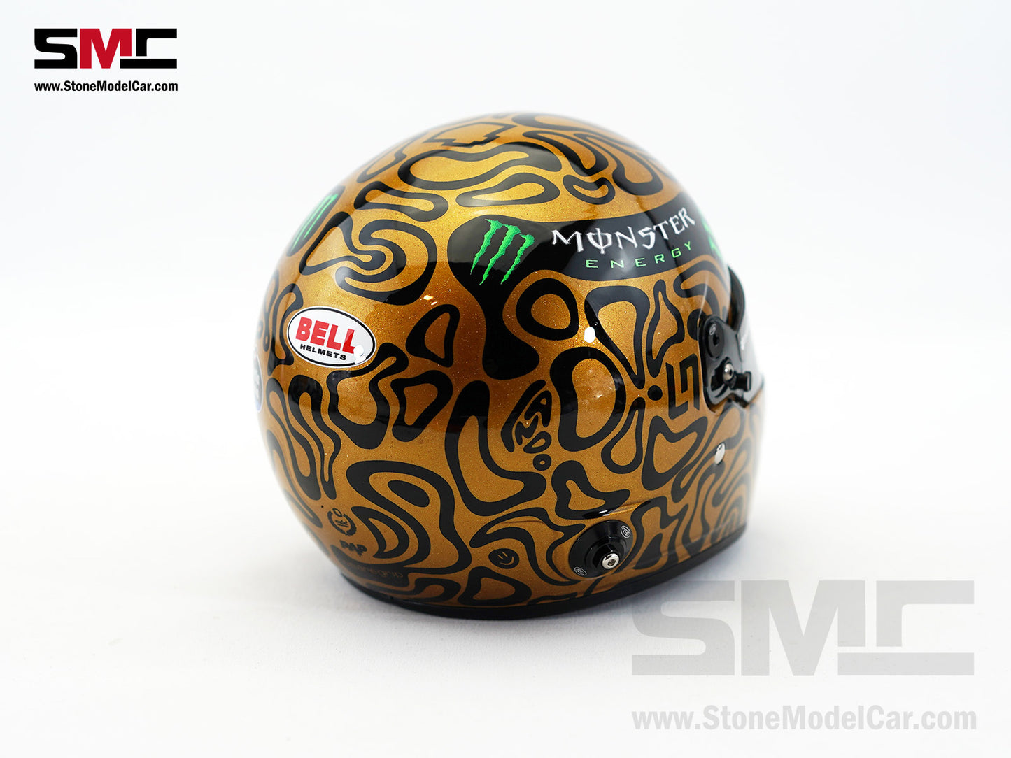 McLaren F1 MCL39 #4 Lando Norris Abu Dhabi Test 2025 World Champion Golden BELL 1:2 Helmet