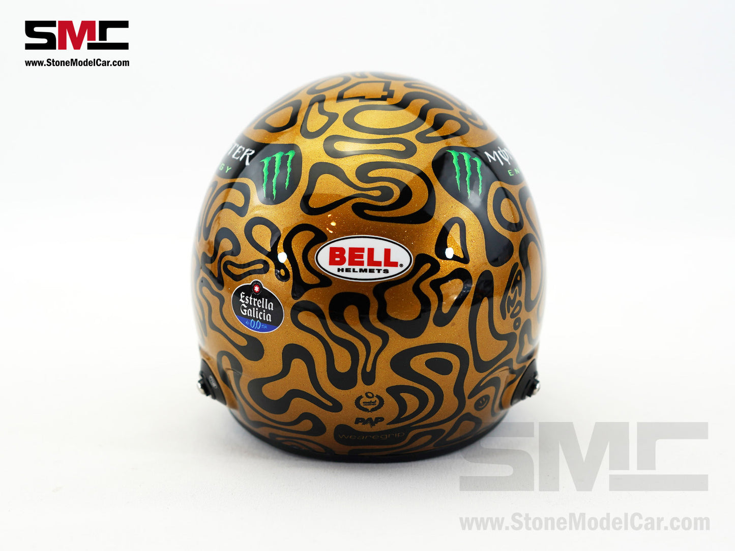 McLaren F1 MCL39 #4 Lando Norris Abu Dhabi Test 2025 World Champion Golden BELL 1:2 Helmet