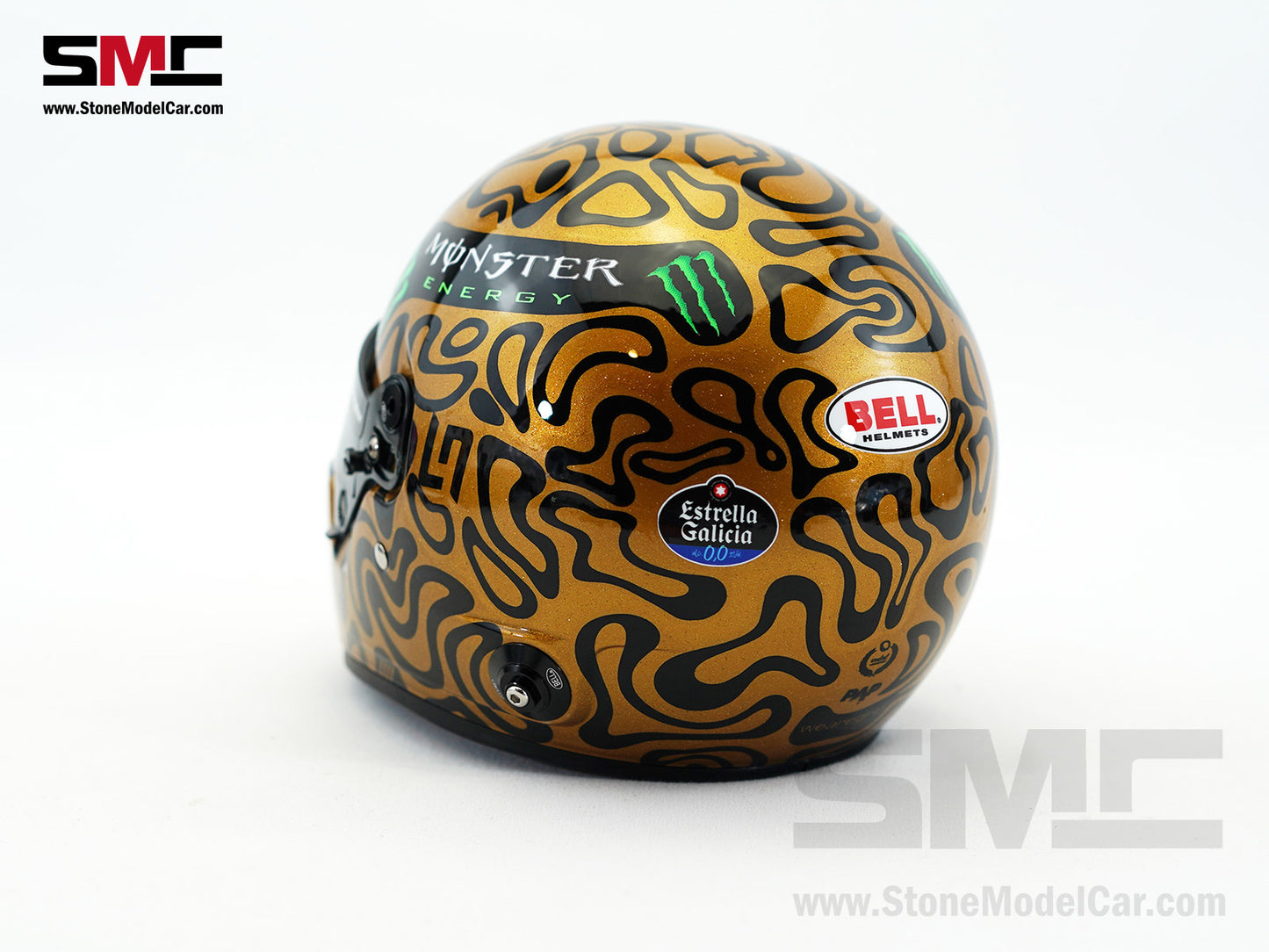 McLaren F1 MCL39 #4 Lando Norris Abu Dhabi Test 2025 World Champion Golden BELL 1:2 Helmet