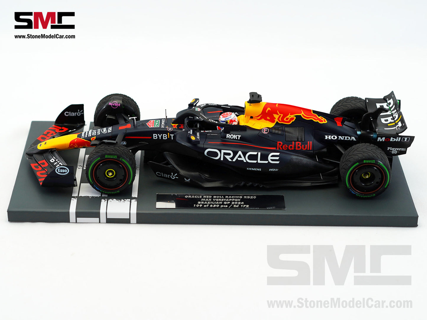 Red Bull F1 RB20 #1 Max Verstappen Brazil GP Winner 2024 World Champion 1:18 MINICHAMPS MV Edition 172