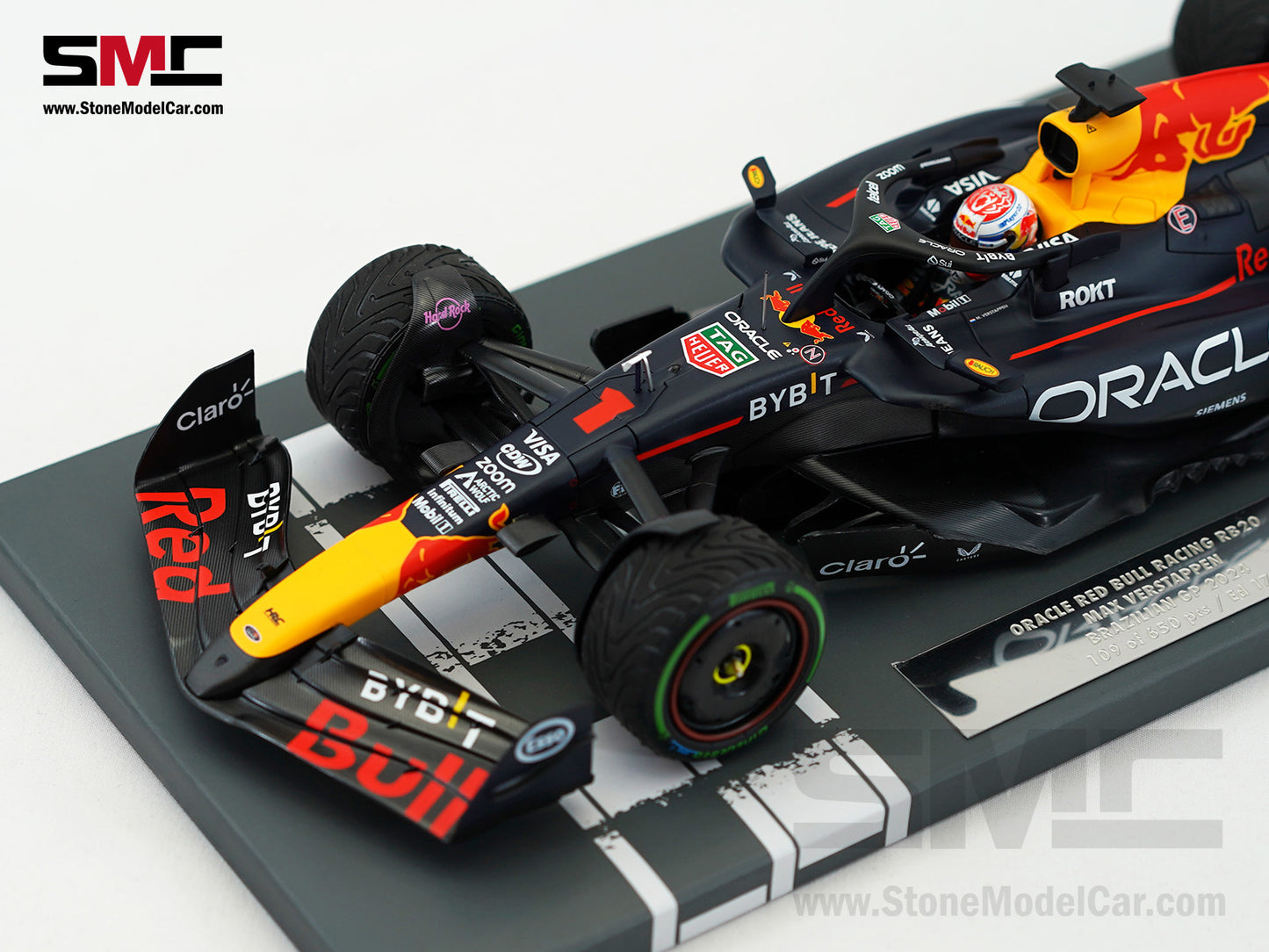 Red Bull F1 RB20 #1 Max Verstappen Brazil GP Winner 2024 World Champion 1:18 MINICHAMPS MV Edition 172