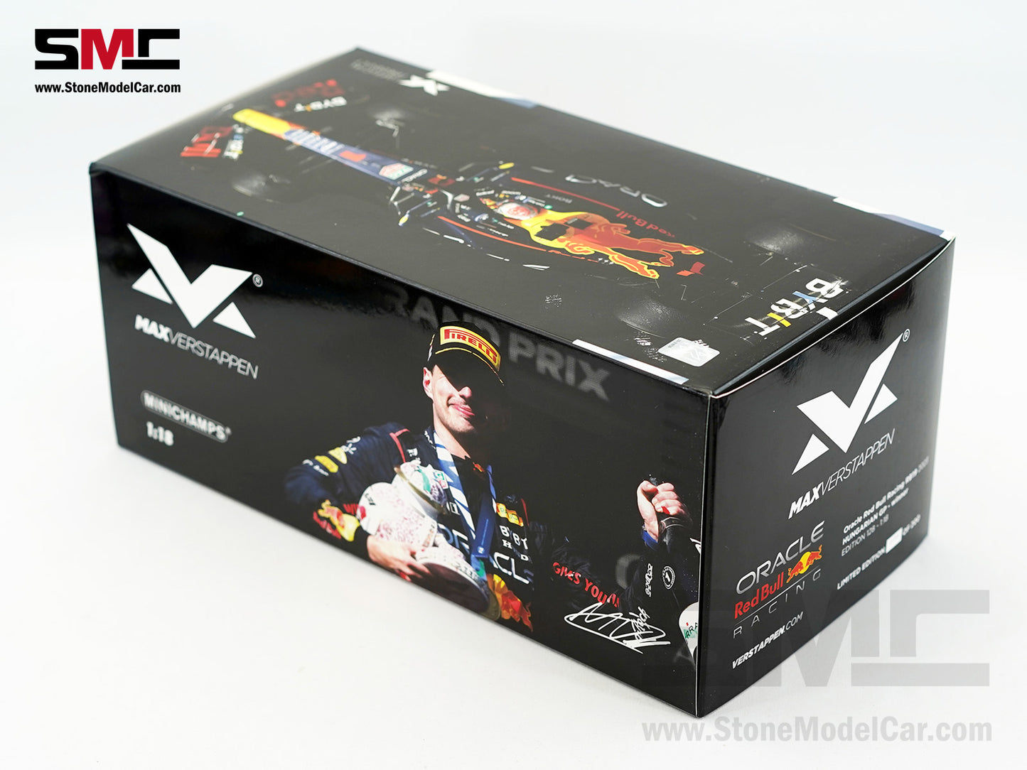 Red Bull F1 RB19 #1 Max Verstappen Winner Hungarian GP 2023 World Champion 1:18 MINICHAMPS MV Edition 128