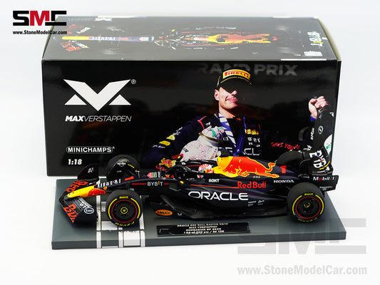 Red Bull F1 RB19 #1 Max Verstappen Winner Hungarian GP 2023 World Champion 1:18 MINICHAMPS MV Edition 128
