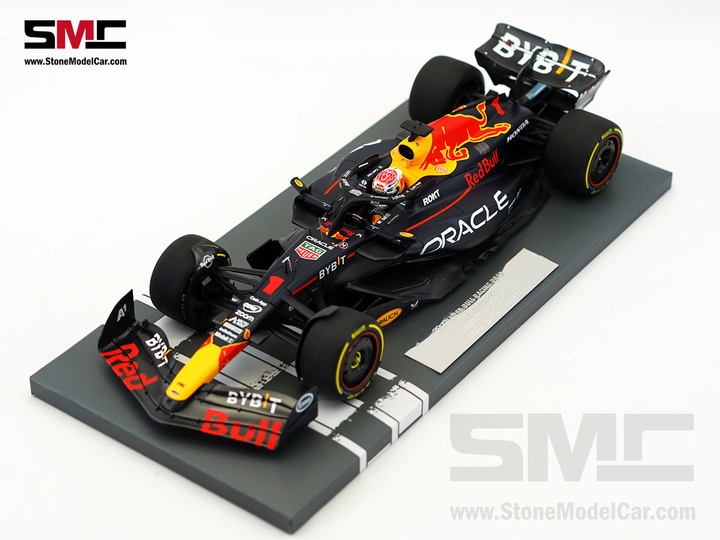 Red Bull F1 RB19 #1 Max Verstappen Winner Hungarian GP 2023 World Champion 1:18 MINICHAMPS MV Edition 128