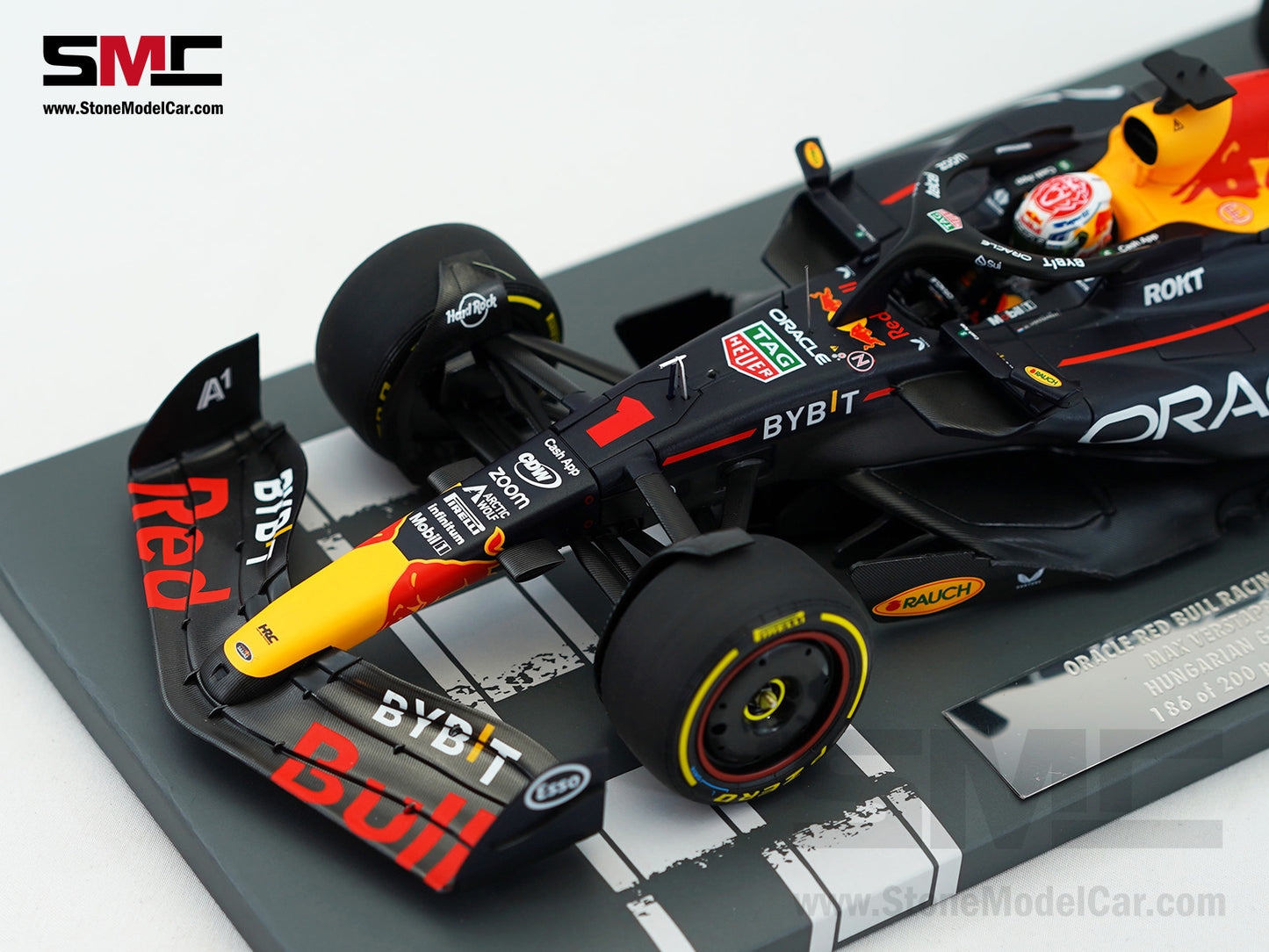 Red Bull F1 RB19 #1 Max Verstappen Winner Hungarian GP 2023 World Champion 1:18 MINICHAMPS MV Edition 128