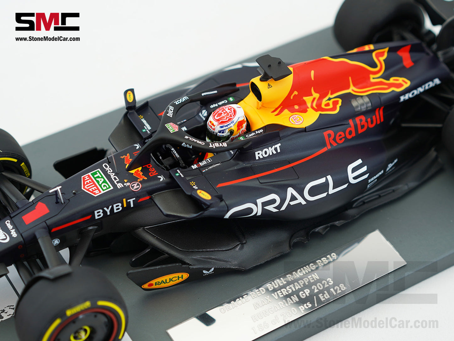 Red Bull F1 RB19 #1 Max Verstappen Winner Hungarian GP 2023 World Champion 1:18 MINICHAMPS MV Edition 128