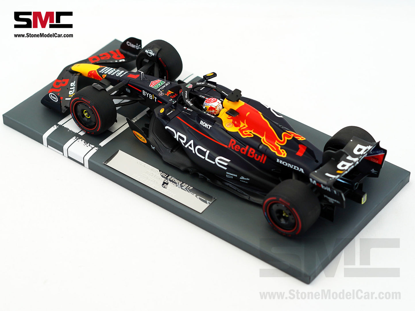 Red Bull F1 RB19 #1 Max Verstappen Winner Belgian GP 2023 World Champion 1:18 MINICHAMPS MV Edition 130