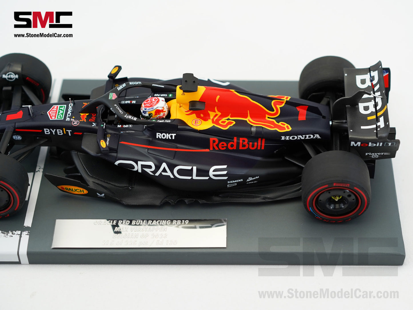 Red Bull F1 RB19 #1 Max Verstappen Winner Belgian GP 2023 World Champion 1:18 MINICHAMPS MV Edition 130