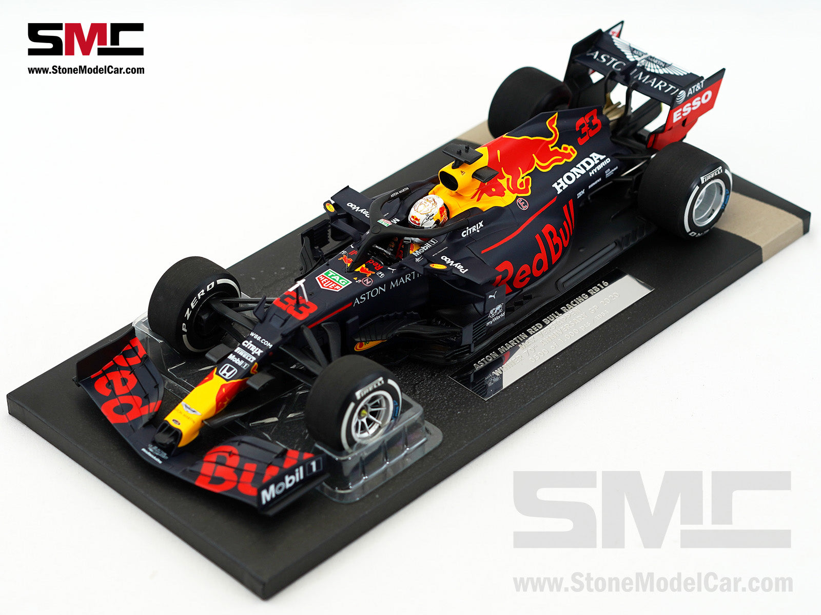 Red Bull F1 RB16 #33 Max Verstappen 70th Anniversary GP 2020