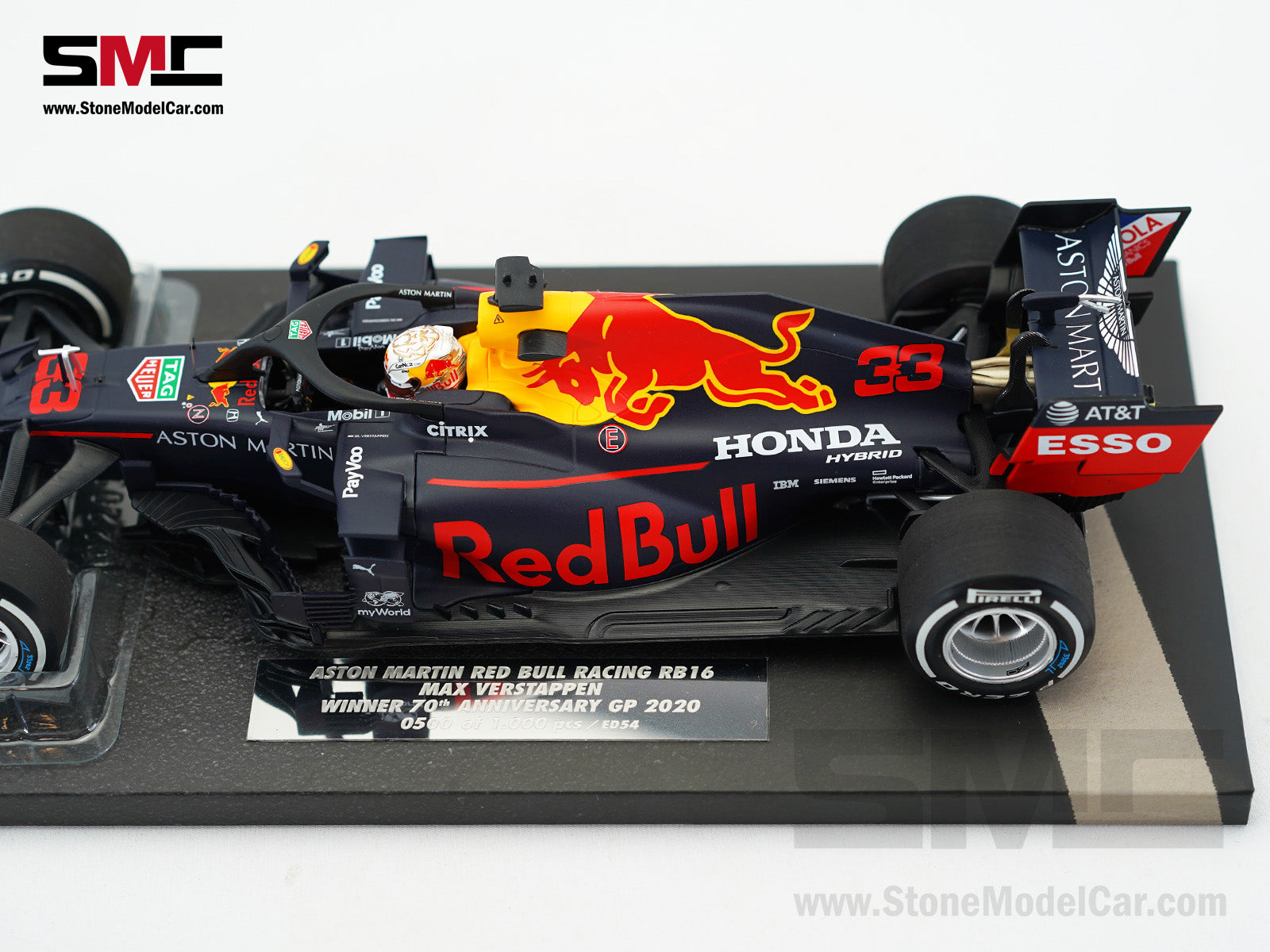 Red Bull F1 RB16 #33 Max Verstappen 70th Anniversary GP 2020