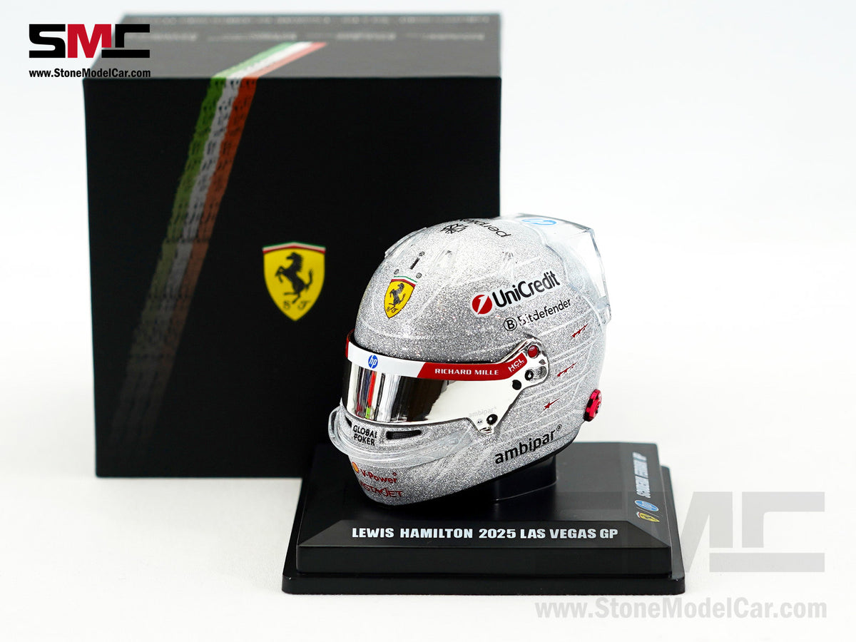 Ferrari HP F1 SF-25 #44 Lewis Hamilton Las Vegas GP 2025 Looksmart 1:5 BELL Helmet