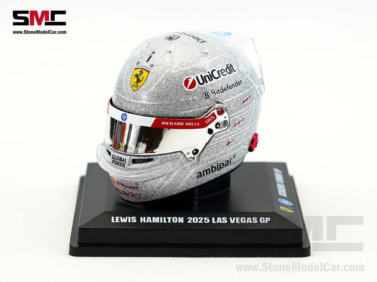 Ferrari HP F1 SF-25 #44 Lewis Hamilton Las Vegas GP 2025 Looksmart 1:5 BELL Helmet
