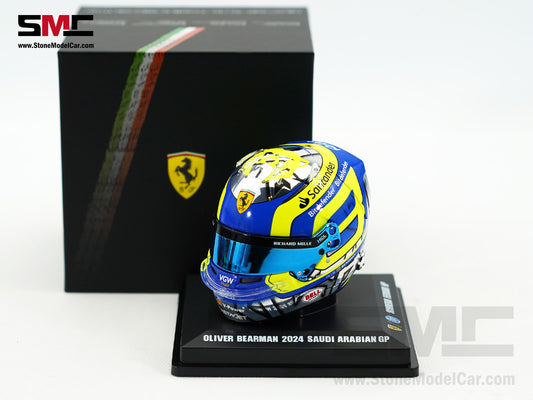 Ferrari F1 SF-24 #38 Oliver Bearman Saudi Arabia GP 2024 1st Career Point Looksmart 1:5 Helmet