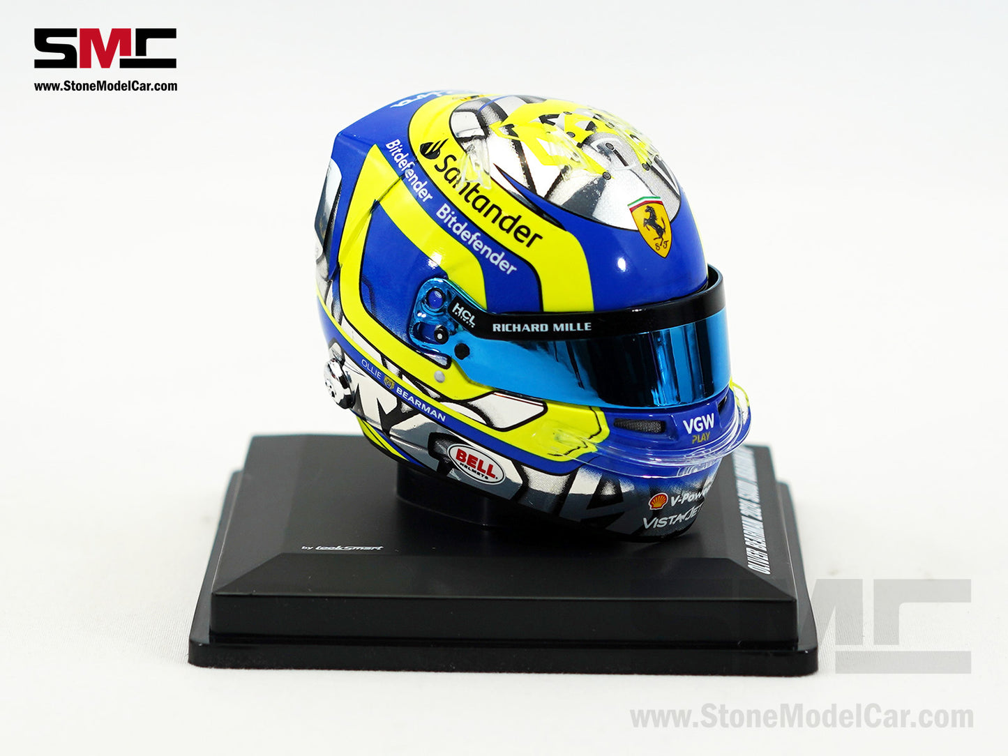 Ferrari F1 SF-24 #38 Oliver Bearman Saudi Arabia GP 2024 1st Career Point Looksmart 1:5 Helmet