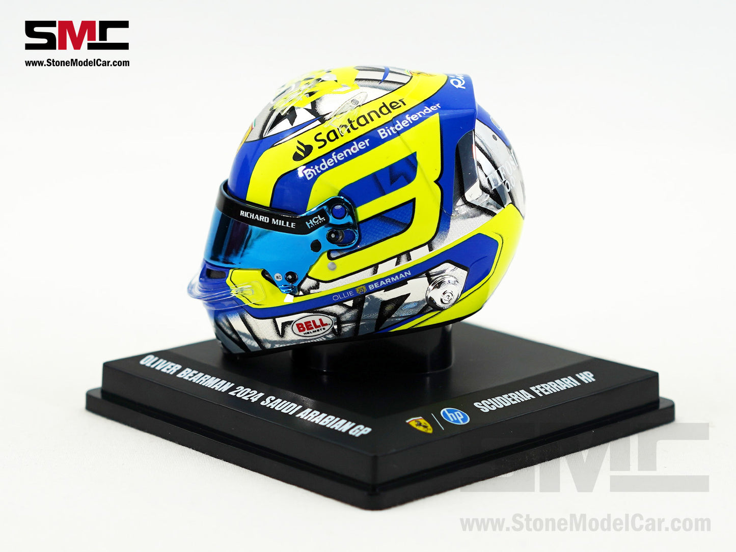 Ferrari F1 SF-24 #38 Oliver Bearman Saudi Arabia GP 2024 1st Career Point Looksmart 1:5 Helmet
