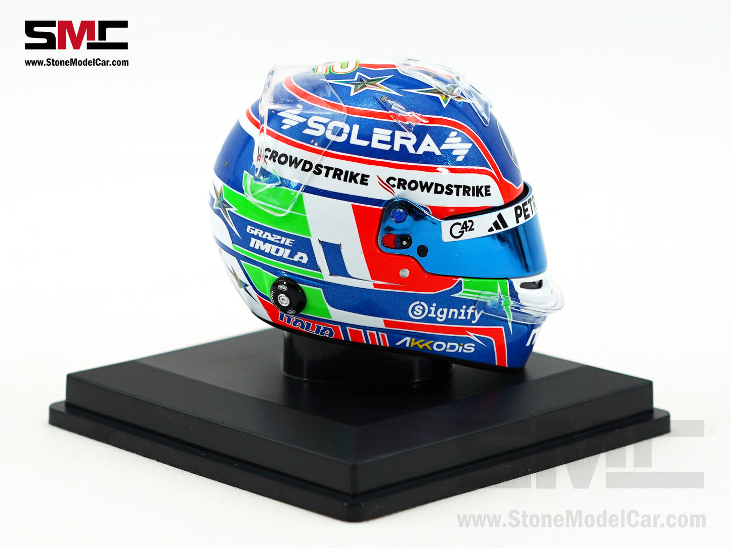 Mercedes F1 W16 #12 Kimi Antonelli Emilia-Romagna GP 2025 Home Race Spark 1:5 Helmet