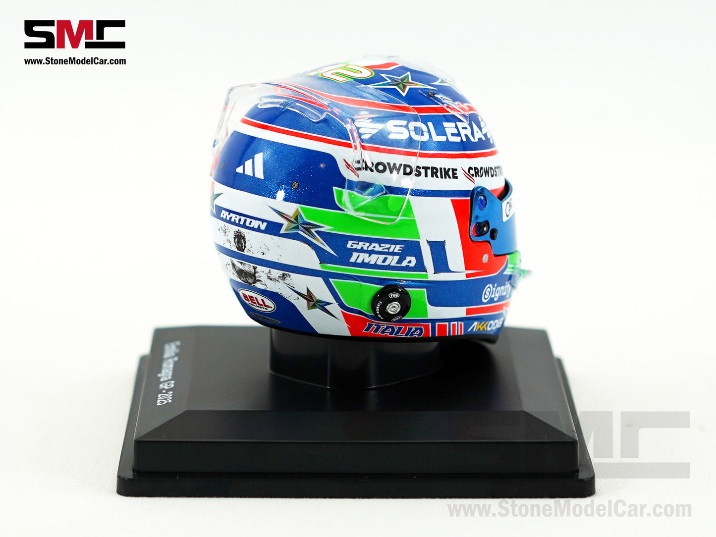 Mercedes F1 W16 #12 Kimi Antonelli Emilia-Romagna GP 2025 Home Race Spark 1:5 Helmet